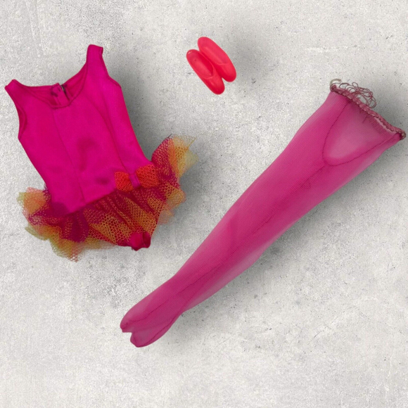 Vintage (1970) Mattel Mod Barbie Doll Pink Prima Ballerina Outfit #1787 Complete - Picture 1 of 12